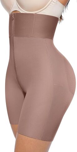Lover-Beauty Tummy Control Shapewear for Women Butt and Hip Enhancer Shapewear with Zipper Crotch Slimmer Womens Faja Shorts in Saudi Arabia