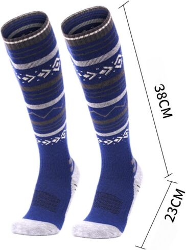 Merino Wool Ski Socks Men Women,Knee High Winter Warm Skiing Thermal Snowboarding Socks in Saudi Arabia