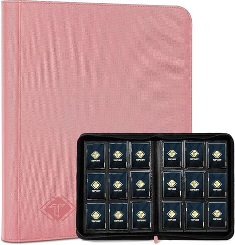 Card Binder for Trading Card 9 Pocket, TiopLior Zip MTG Card Binder with 432 Side Loading Pocket, Card Album Fit for TCG Baseball Football Sports Card, Easy to Insert Card Collection Binder Black in Kuwait