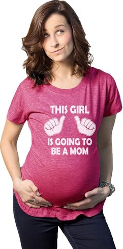 Crazy Dog Tshirts Maternity This Girl is Going to be a Mom Shirt Cute New Baby Announcement Tee in Saudi Arabia