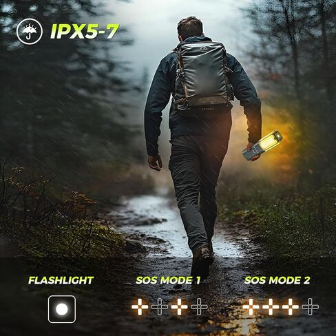 Telescopic Camping Lights Rechargeable 14000 mAh Led Multifunction Magnetic Lanterns Job Site Lighting Cordless Dimmable Camping Tent Lamp Portable Power Supply 6000LM IPX5 Waterproof in Kuwait