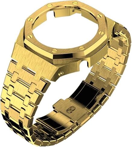 44mm All Stainless Steel Watch Bezel & Band Set for GA2100/GA2110/GAB2100 – Replacement Accessories for Men’s Casio Watches in Kuwait