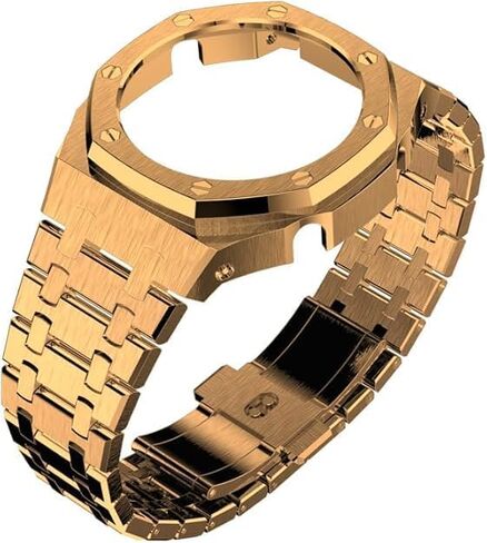 44mm All Stainless Steel Watch Bezel & Band Set for GA2100/GA2110/GAB2100 – Replacement Accessories for Men’s Casio Watches in Saudi Arabia