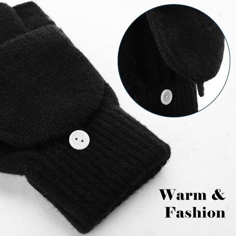 Premillow Winter Gloves for Women, Warm Womens Fingerless Gloves, Thermal Winter Glove Women, Typing Womens Glove Mittens in Saudi Arabia