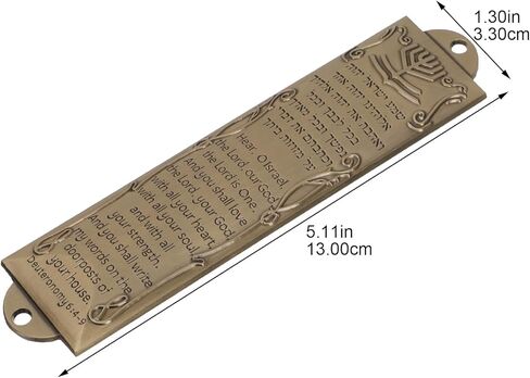 5 مجموعات من Mezuzah مع باب التمرير باب ميتزفه اليهودي Mezuzah حافظة معدنية Mezuza لوحة يهودية هانوكا نعمة الترحيب بالمنزل in Kuwait