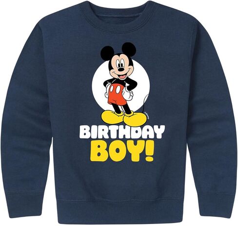 Disney Mickey & Friends - Birthday Boy Spotlight - Toddler and Youth Crewneck Fleece Sweatshirt in Saudi Arabia