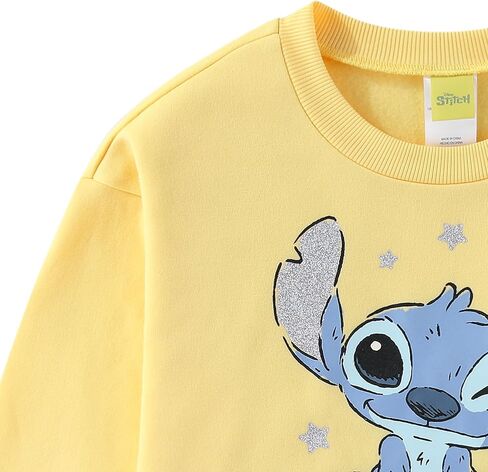 Disney Lilo & Stitch Girls Crewneck Pullover Sweatshirt for Big Kids in Saudi Arabia