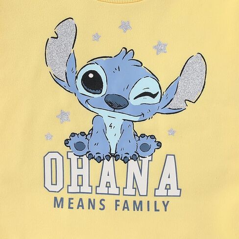 Disney Lilo & Stitch Girls Crewneck Pullover Sweatshirt for Big Kids in Saudi Arabia