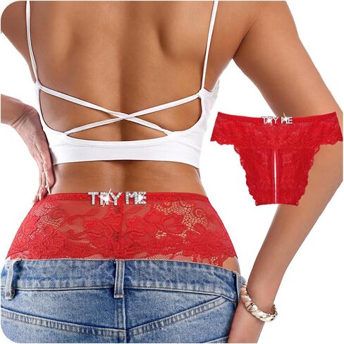 Personalized Thongs with Names,Diy Rhinestone Letter Sexy Lace Thong Custom Name Women Panties in Saudi Arabia
