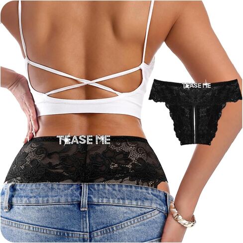Personalized Thongs with Names,Diy Rhinestone Letter Sexy Lace Thong Custom Name Women Panties in Saudi Arabia