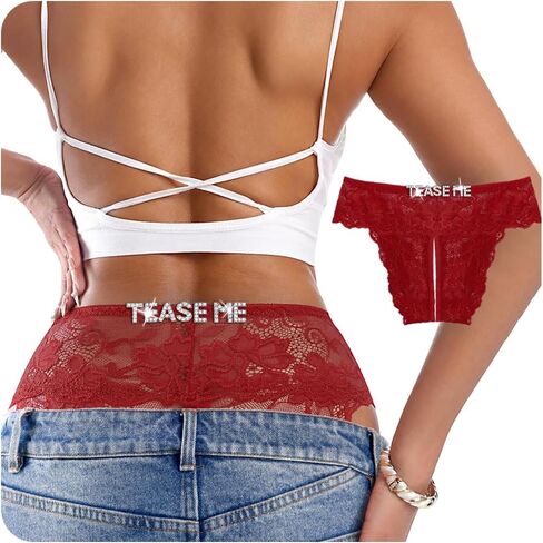 Personalized Thongs with Names,Diy Rhinestone Letter Sexy Lace Thong Custom Name Women Panties in Saudi Arabia
