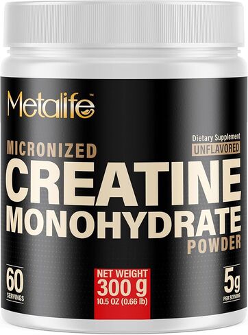 100% Pure Creatine Monohydrate Powder, Canada-Made, 1000 g (200 Servings) Micronized Powder, Muscle Growth, Unflavored, Ideal for Athletes & Fitness Enthusiasts, Third party lab tested, Vegan in Saudi Arabia