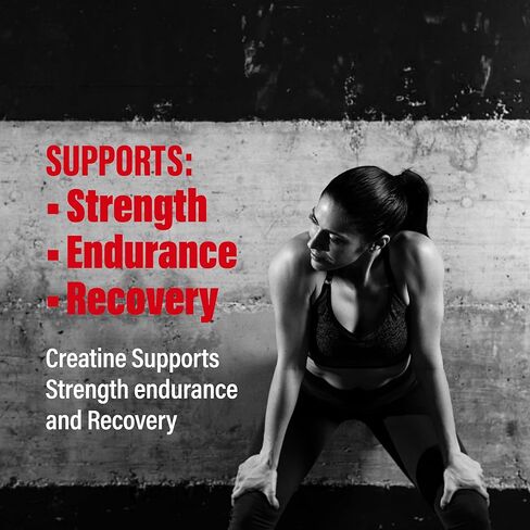 100% Pure Creatine Monohydrate Powder, Canada-Made, 1000 g (200 Servings) Micronized Powder, Muscle Growth, Unflavored, Ideal for Athletes & Fitness Enthusiasts, Third party lab tested, Vegan in Saudi Arabia