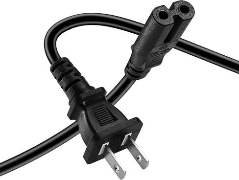 PS5 Power Cord & Xbox Series X/S Power Cable - 2 Pack Replacement AC Adapter for PlayStation 5/PS4 Slim/PS3, Xbox One X/S, Xbox Series X|S - Power Supply & Durable in Saudi Arabia