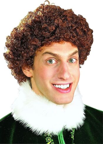 فيلم Rubies Elf: شعر مستعار Buddy the Elf للبالغين، للرجال بدون مقاس in Kuwait