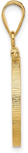 Generic 14k مصقول 18.0mm x 1.35mm قلادة بحافة عملة معدنية، أصفر in Kuwait