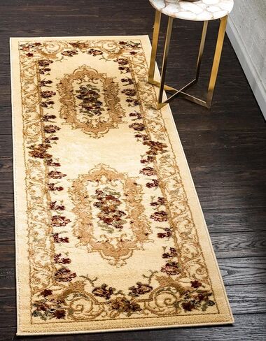 Rugs.com Chateau Collection Rug - سجادة متوسطة الحجم باللون البني بطول 6 أقدام مثالية للممرات والمداخل in Kuwait