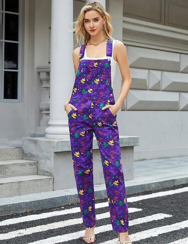 Jumpsuits for Women Fashion Overalls Printed Pants Bibs Coveralls Festival Outfits Regalo para Mujer in Saudi Arabia