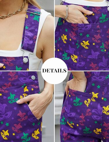 Jumpsuits for Women Fashion Overalls Printed Pants Bibs Coveralls Festival Outfits Regalo para Mujer in Saudi Arabia