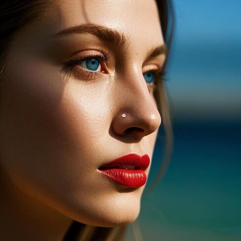 مثبتات ثقب شفافة - أنف مرن، حلقات حلمة الحاجز، مجموعة مجوهرات الجسم البلاستيكية للرياضة بيوفليكس الشفاه الحاجب اللسان البطن الحديد الصناعي in Kuwait