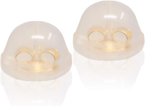14kt Yellow Gold Balls Stud Earrings with Comfort Silicone Back (4mm) in Saudi Arabia