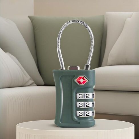 2 Pack Combination Lock Customs Lock Luggage Travel,Black in Saudi Arabia