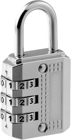 25mm Combination Lock for Gym Locker, Luggage, and Backpack, Durable Padlock, White in Saudi Arabia