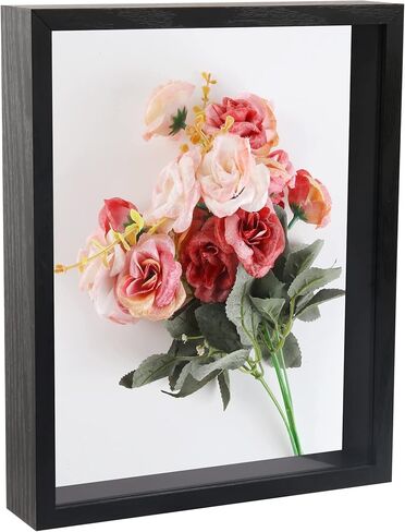 إطار صورة صندوق الظل مقاس 8 × 10، وحافظة عرض ذاكرة سوداء، وإطار صندوق ذاكرة خشبي، عبوة واحدة in Kuwait