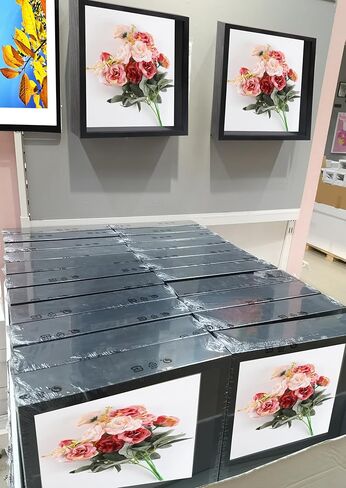إطار صورة صندوق الظل مقاس 8 × 10، وحافظة عرض ذاكرة سوداء، وإطار صندوق ذاكرة خشبي، عبوة واحدة in Kuwait