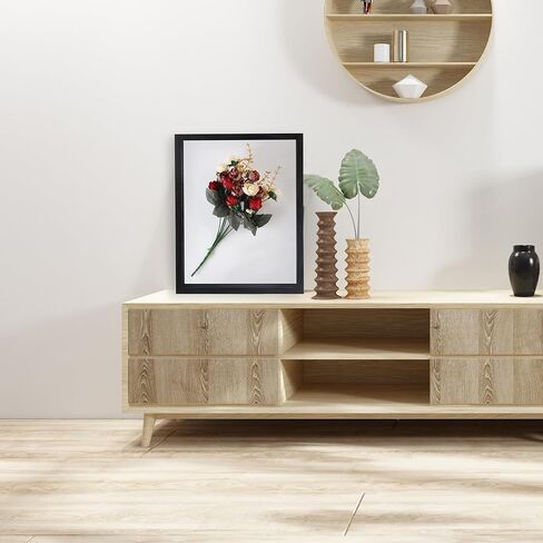 إطار صورة صندوق الظل مقاس 8 × 10، وحافظة عرض ذاكرة سوداء، وإطار صندوق ذاكرة خشبي، عبوة واحدة in Kuwait