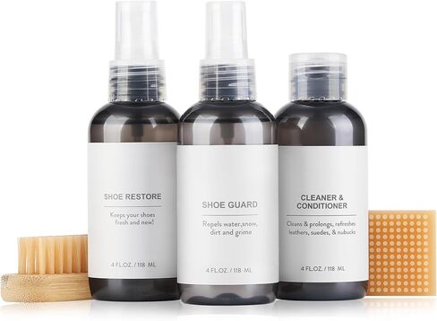 Shoe Cleaning Kit - Suede & Nubuck All-in-One Cleaner with Conditioner, Protector Spray & Brushes in Saudi Arabia