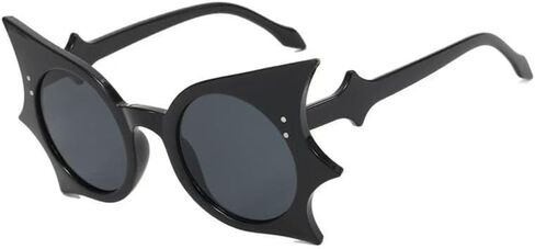 نظارات شمسية من Goth Bat نظارات شمسية مضحكة بتصميم هيب هوب على شكل فراشة على الطراز القوطي للنساء إكسسوارات تنكرية لحفلات الهالوين in Saudi Arabia