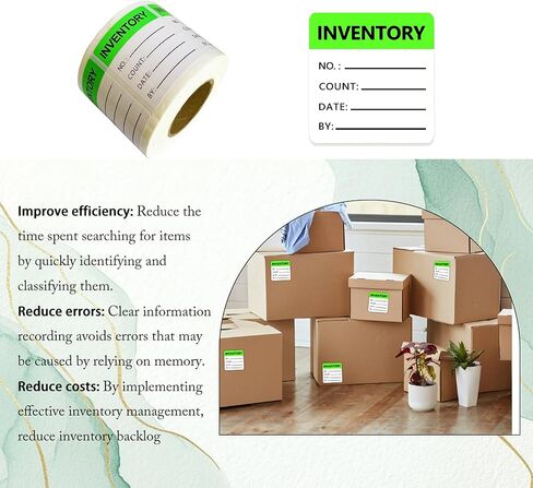 Top label 1.8x2 Inch Inventory Label,Inventory organizer Stickers,Inventory Control Labels,500 Pcs,Green,1.8x2 Inch in Kuwait