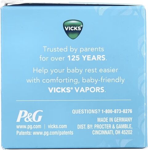 Vicks BabyRub Soothing Chest, Neck and Back Ointment 1.76 Oz, 2 Pack in Saudi Arabia