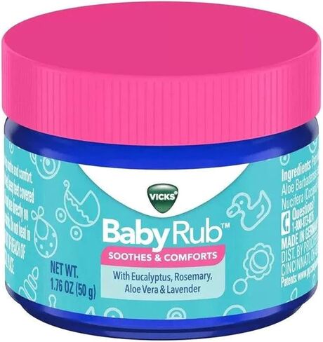Vicks BabyRub Soothing Chest, Neck and Back Ointment 1.76 Oz, 2 Pack in Saudi Arabia