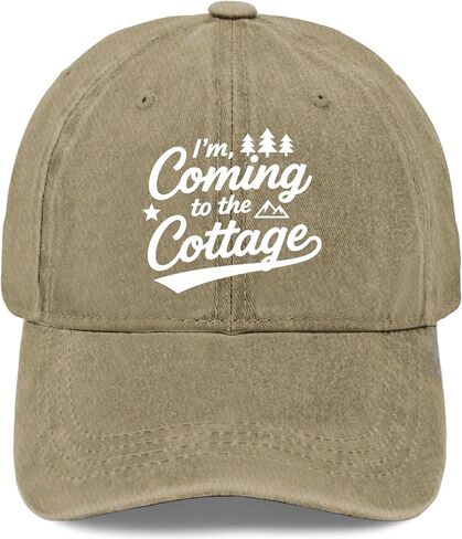 I'm Coming to The Cottage Trucker Hat Cycling Caps for Grandpa in Saudi Arabia