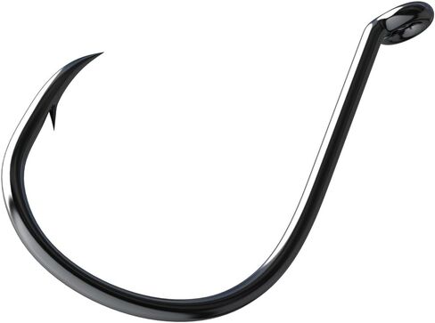 Eagle Claw Lazer Sharp Long Shank Octopus Hook, Offset Up Eye, Barbed, Size 4, Medium Wire, 57 Hooks, Red in Saudi Arabia