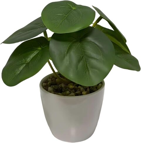 Kiko Artificial Plant-Monstera -9 PCS in White Melamine Pot Fake Table Plant Greenery Potted Plants for Office, Living Room, Dinner Room, Shopping mall,Artificial Plant for Indoors in Saudi Arabia