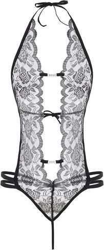 ملابس داخلية نسائية من قطعة واحدة من Fem&Fata دانتيل صغير تيدي بيبي دول عميق على شكل حرف V من الدانتيل S-XXL in Kuwait