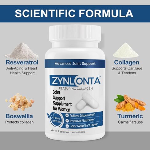 دعم المفاصل المتقدم، مكمل دعم المفاصل للنساء، مكمل صحي للمفاصل للنساء، إصلاح المفاصل، كولاجين عالي الفعالية، كركم، بوسويليا، ريسفيراترول، 60 قيراط in Kuwait