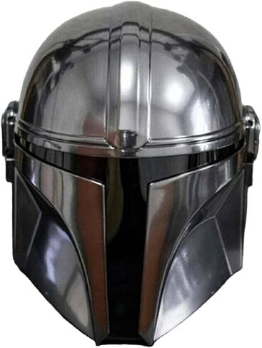Mandalorian Medieval Costume Helmet with Liner and Chin Strap - LARP/Costumes/Role Plays Steel Helmet in Kuwait