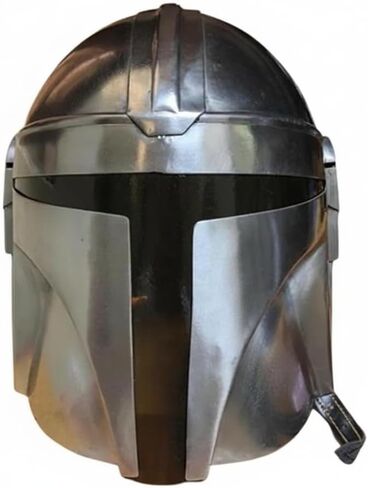 Mandalorian Medieval Costume Helmet with Liner and Chin Strap - LARP/Costumes/Role Plays Steel Helmet in Kuwait