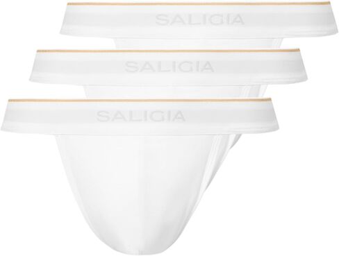 SALIGIA Men’s Bikini Briefs Underwear Sexy, Tag-Free & 50s Modal High-Cut Brief with No-Fly Pouch 3-Pack in Saudi Arabia