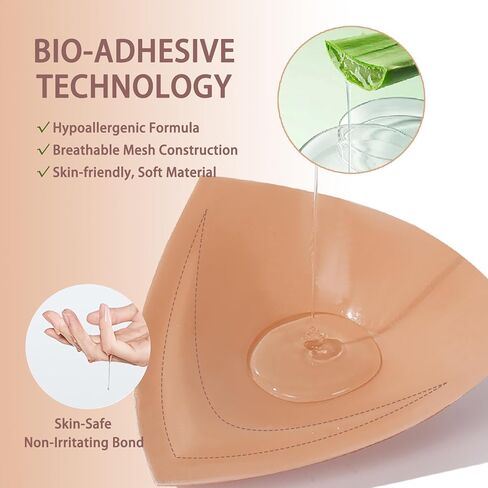 Double-Sided Sticky Bra Lift Inserts | Lightly Padded Push-Up Adhesive Bra for Large Bust | Reusable & Invisible Insert Pads in Saudi Arabia