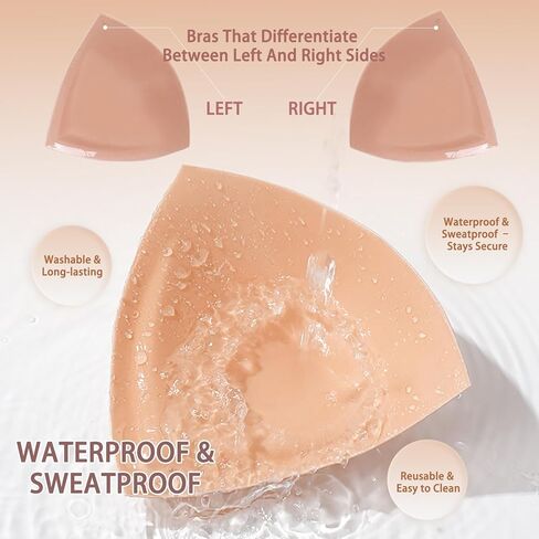 Double-Sided Sticky Bra Lift Inserts | Lightly Padded Push-Up Adhesive Bra for Large Bust | Reusable & Invisible Insert Pads in Saudi Arabia