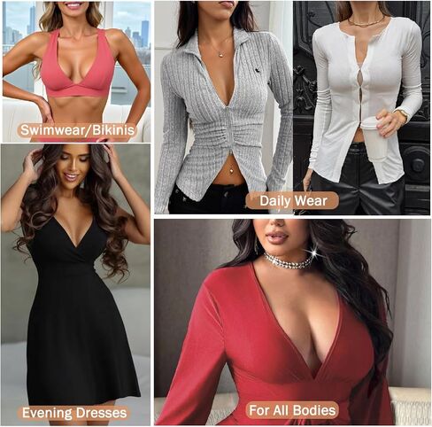 Double-Sided Sticky Bra Lift Inserts | Lightly Padded Push-Up Adhesive Bra for Large Bust | Reusable & Invisible Insert Pads in Saudi Arabia