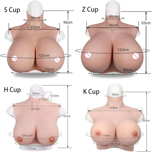 EQAIWUJIE Silicone Breastplate For Crossdresser Huge breast forms Drag Queen cosplay in Saudi Arabia