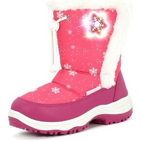 Light Up Boots Boys Girls Little Kids Winter Snow Boots in Kuwait