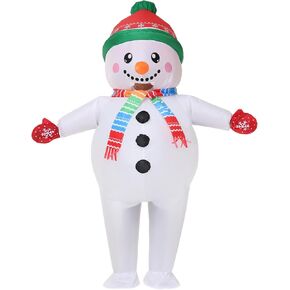 زي رجل الثلج القابل للنفخ، زي تنكري لحفلات عيد الميلاد، بدلة الهالوين، زينة عيد الميلاد in Kuwait