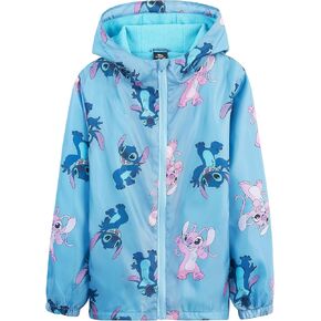 Disney Stitch Girls Raincoat - Waterproof Hooded Jacket for Kids 4-14 Years Fleece Lined - Stitch Gifts for Girls Teens in Saudi Arabia